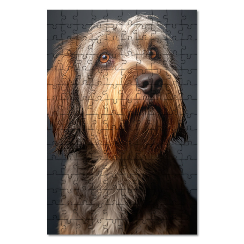 Dřevěné puzzle Velký basset Griffon Vendéen realistic