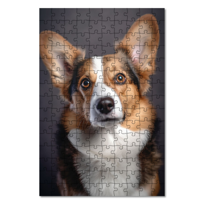 Dřevěné puzzle Cardigan Welsh Corgi realistic
