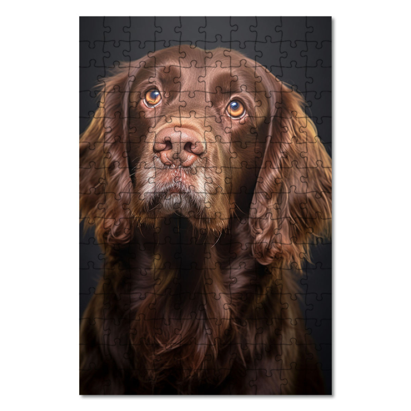 Dřevěné puzzle Sussex španěl realistic