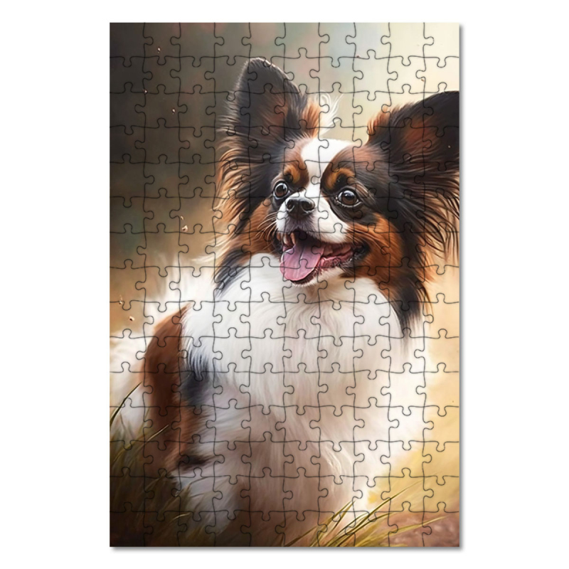 Dřevěné puzzle Papillon akvarel