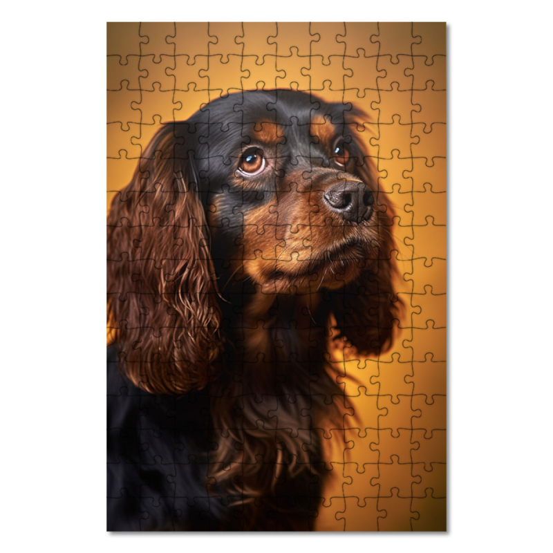 Dřevěné puzzle Anglický toy španěl realistic