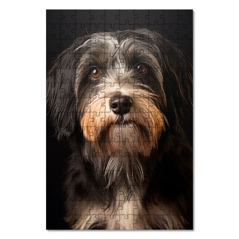 Dřevěné puzzle Tibetský teriér realistic