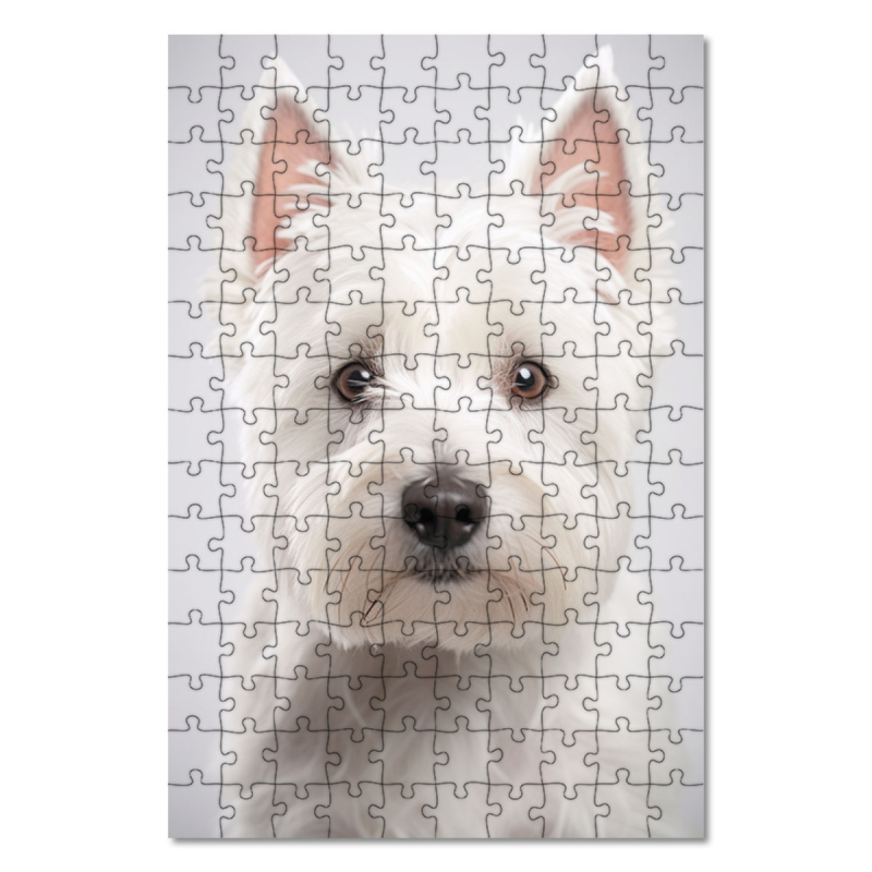 Dřevěné puzzle West Highland White teriér realistic