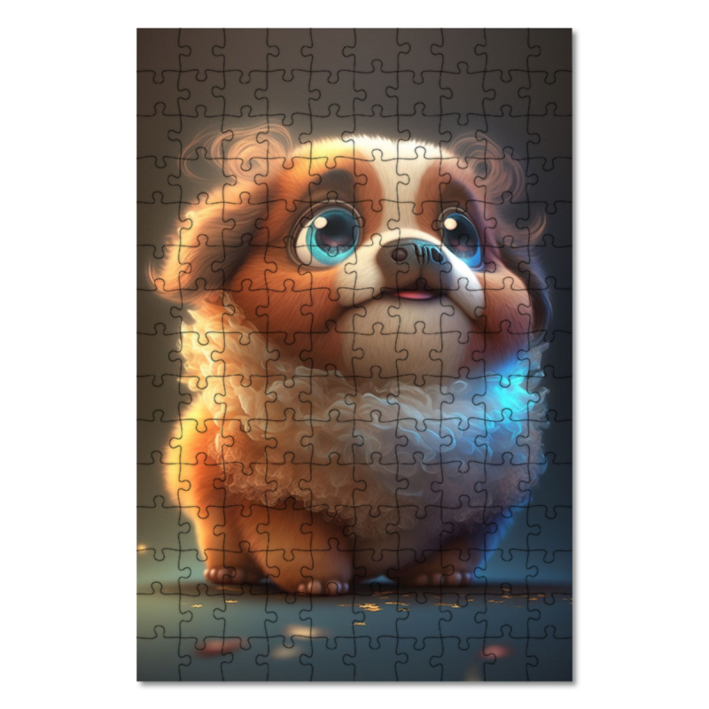 Dřevěné puzzle Pulík animovaný