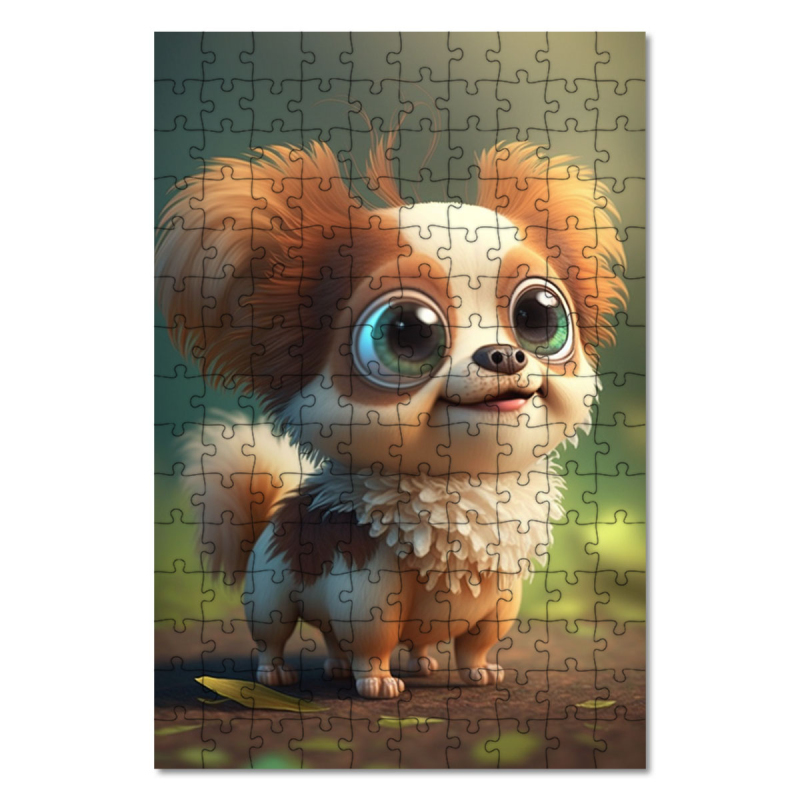 Dřevěné puzzle Komondorok animovaný