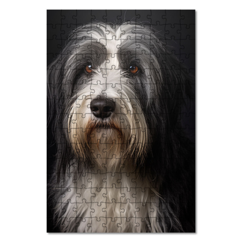 Dřevěné puzzle Polský nížinný ovčák realistic