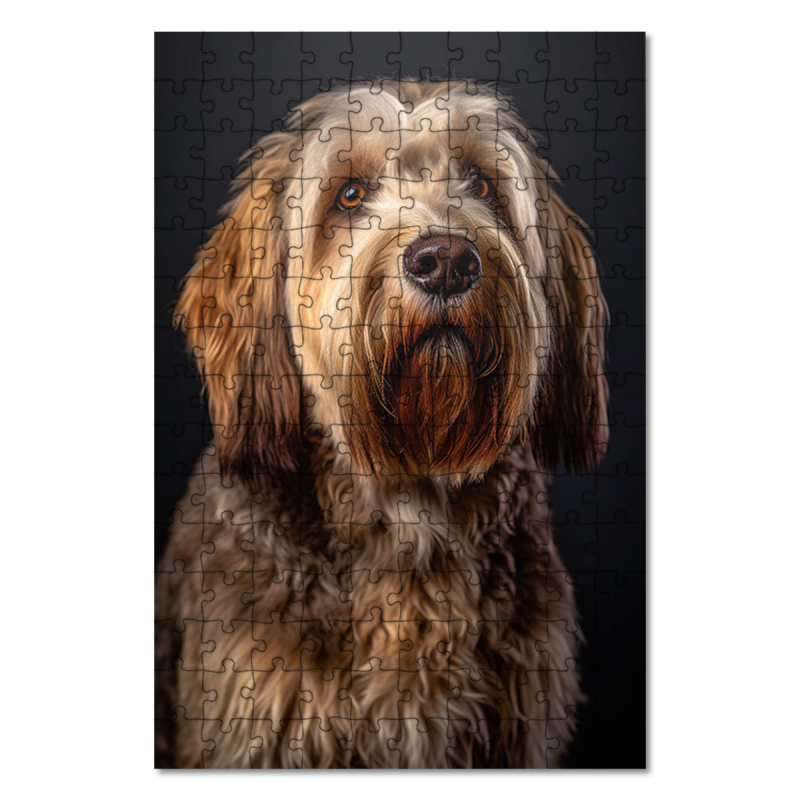 Dřevěné puzzle Otterhound realistic