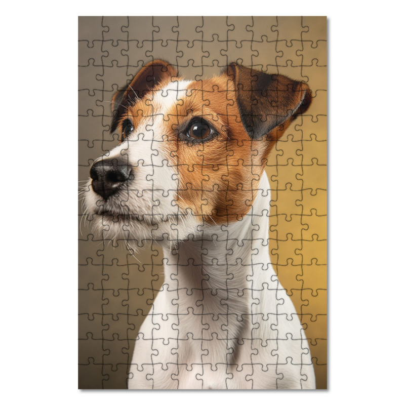 Dřevěné puzzle Parson Russell teriér realistic
