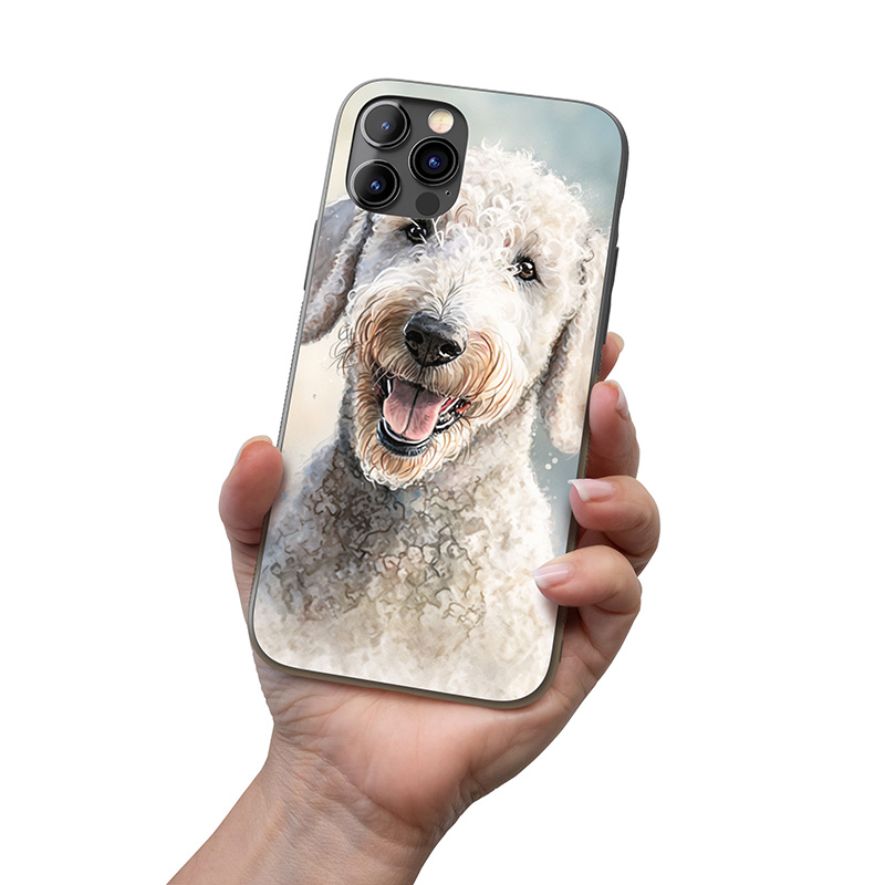 Bedlington teriér akvarel