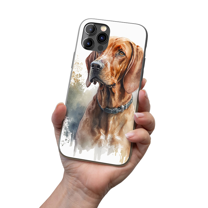 Redbone Coonhound akvarel