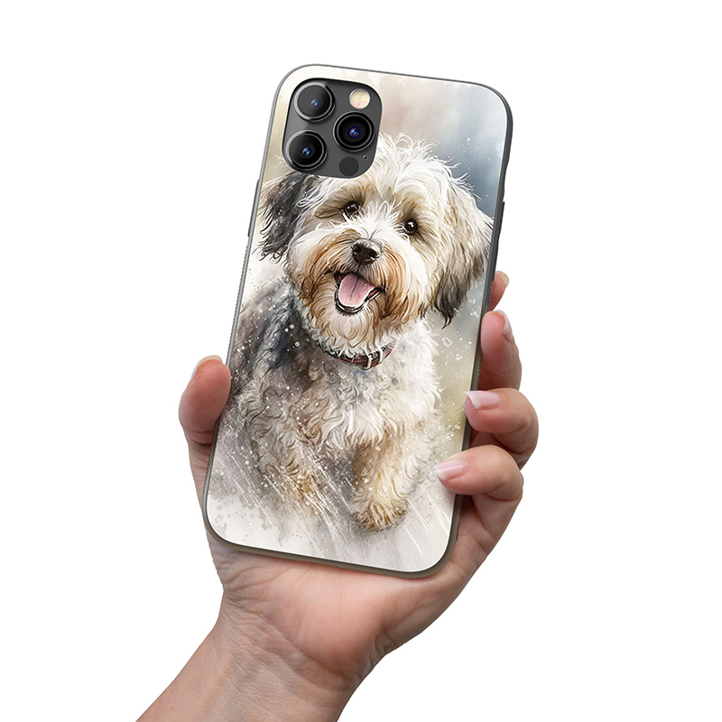 Dandie Dinmont teriér akvarel