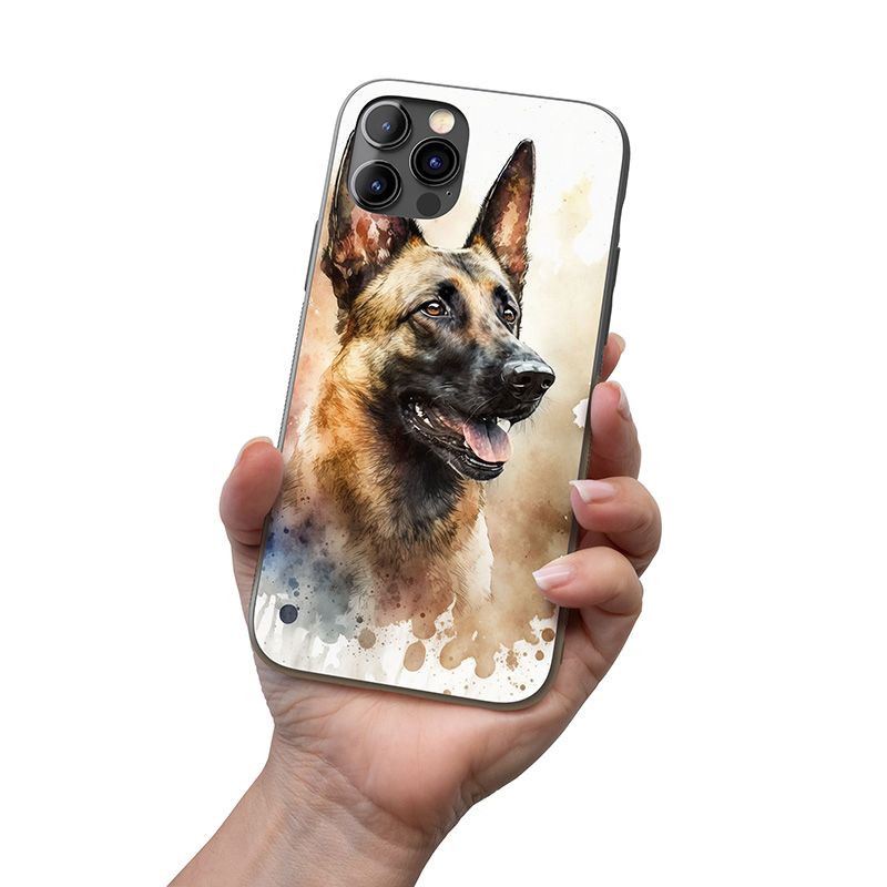 Belgický Malinoi akvarel