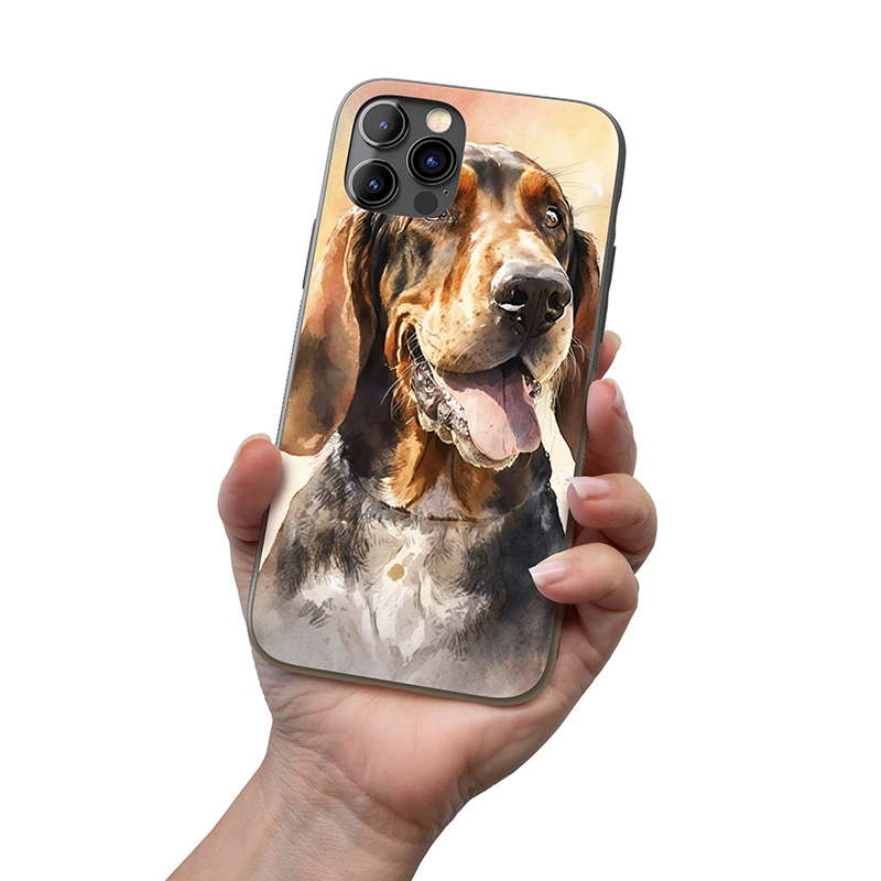 Afghánský chrt akvarel