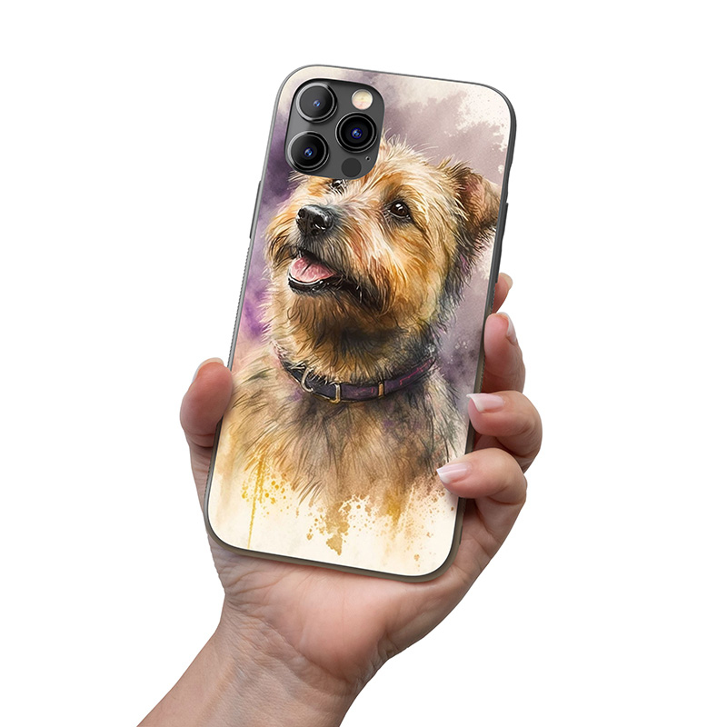 Norfolský teriér akvarel