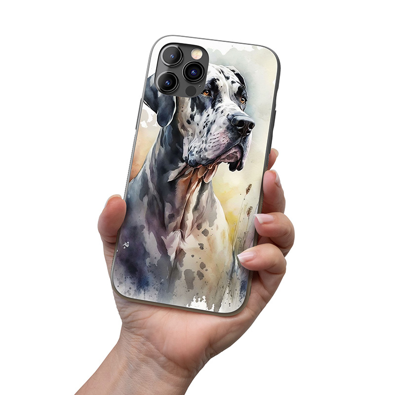 Německá doga akvarel