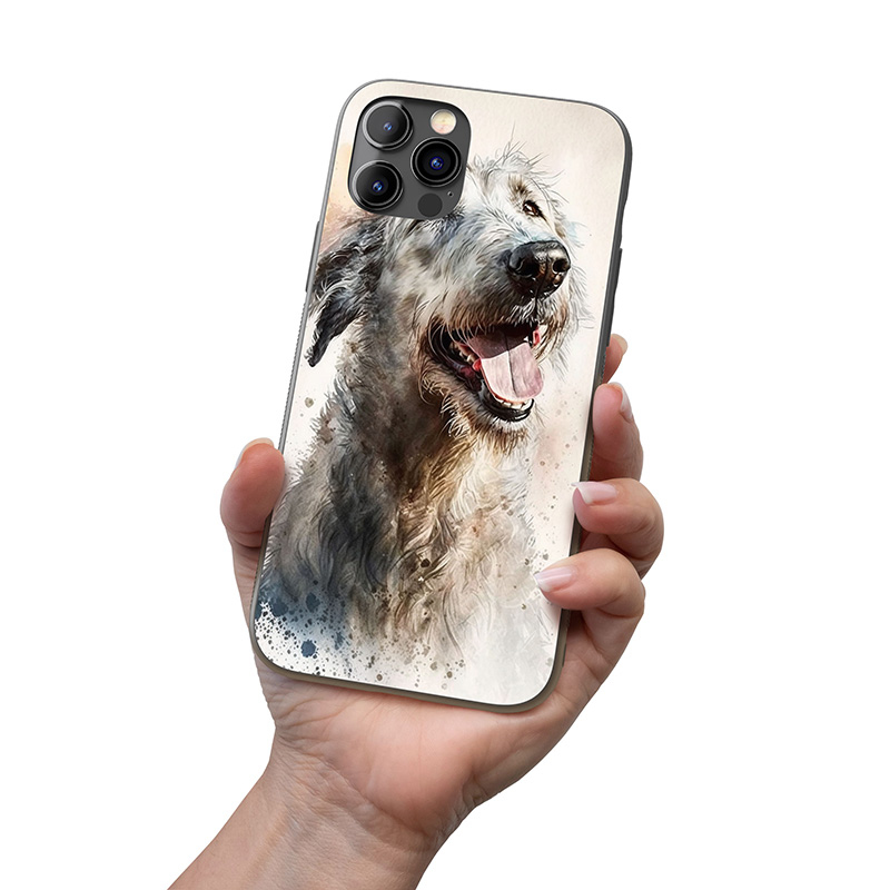 Irský vlkodav akvarel