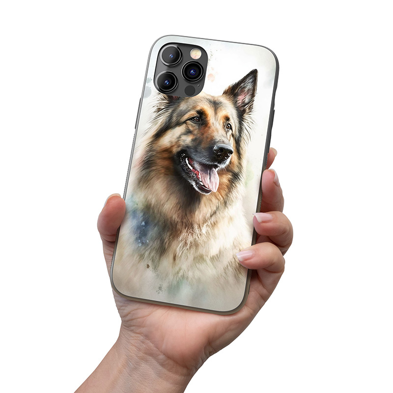 Belgický Tervuren akvarel