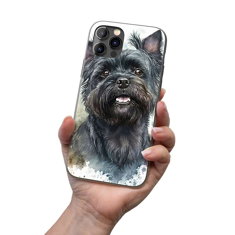 Affenpinscher pes akvarel