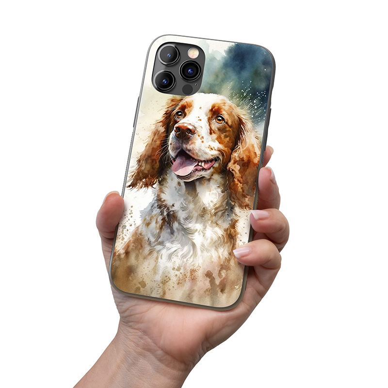 Welsh Springer Spaniel akvarel