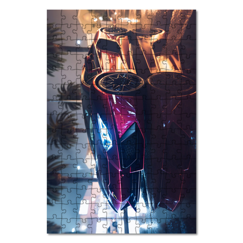 Dřevěné puzzle Lamborghini Aventador