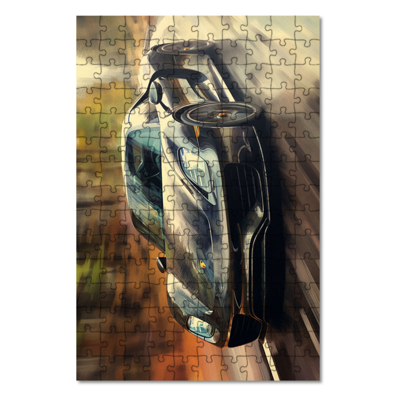 Dřevěné puzzle Porsche 918 Spyder