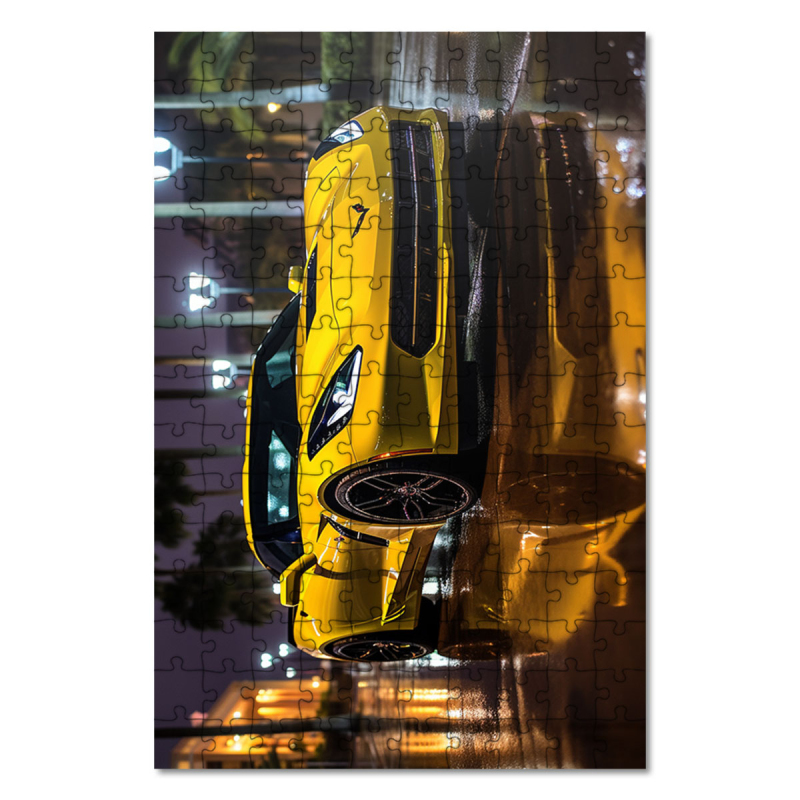 Dřevěné puzzle Chevrolet Corvette Z06