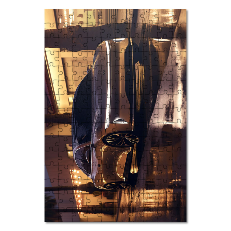 Dřevěné puzzle Lucid Air