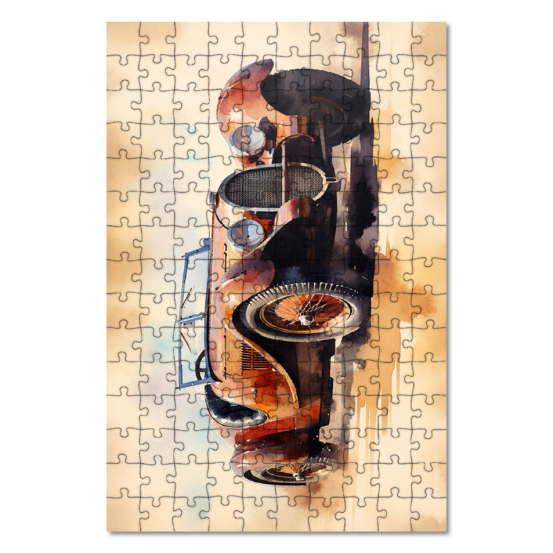 Dřevěné puzzle Bugatti WE110