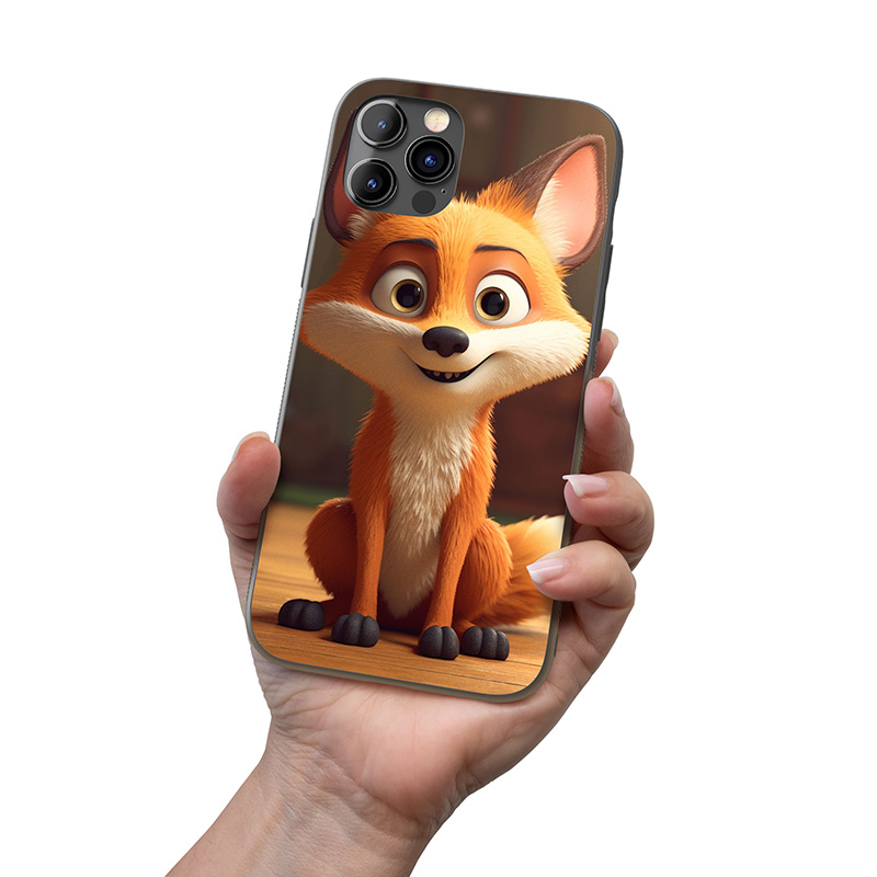 Kryt na mobil Roztomilá animovaná liška