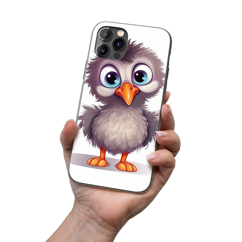 Kryt na mobil Kreslený Pštros