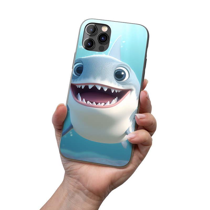 Kryt na mobil Roztomilý animovaný žralok