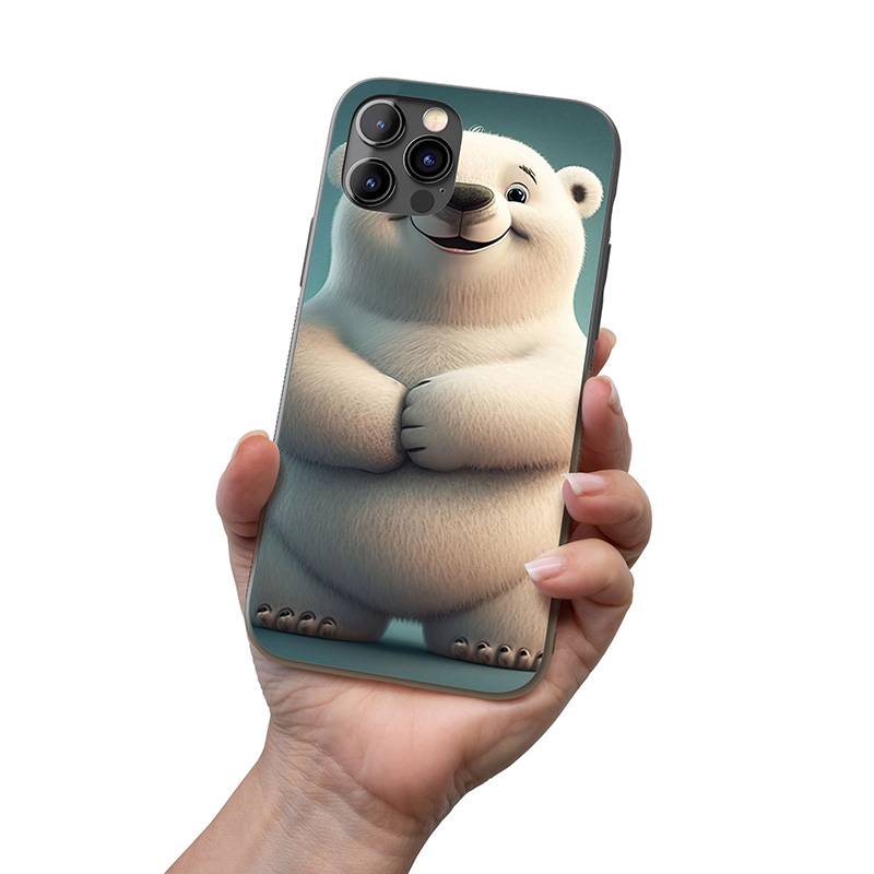 Kryt na mobil Roztomilý animovaný lední medvěd