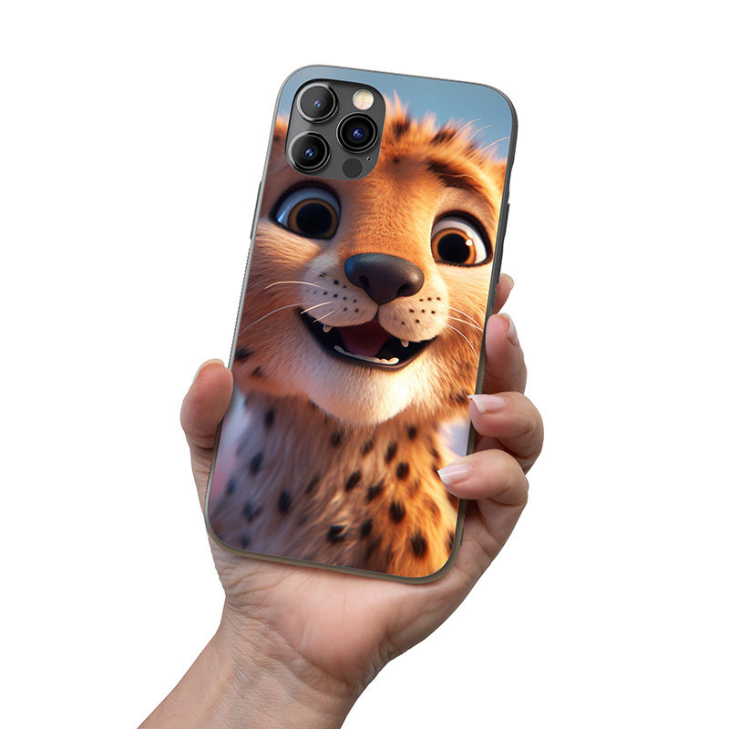Kryt na mobil Roztomilý animovaný gepard