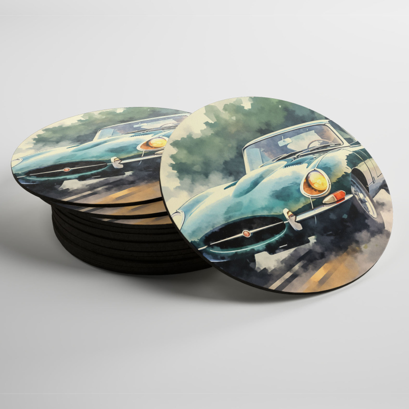 Podtácky Jaguar E-type Coupe 2