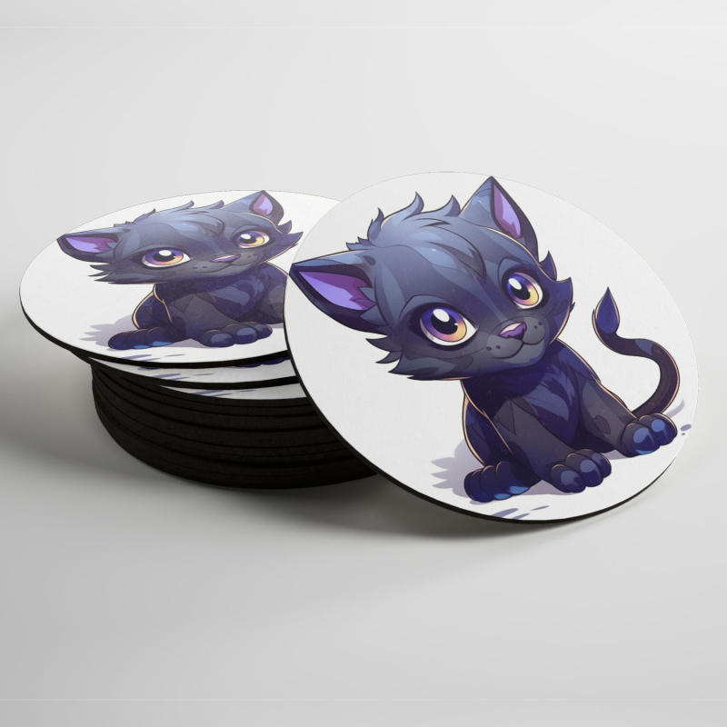 Podtácky Kreslený Černý Panter