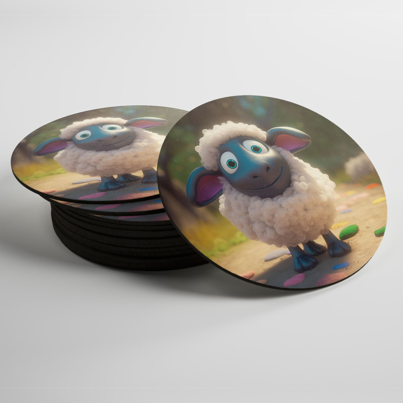 Podtácky Roztomilá animovaná ovečka