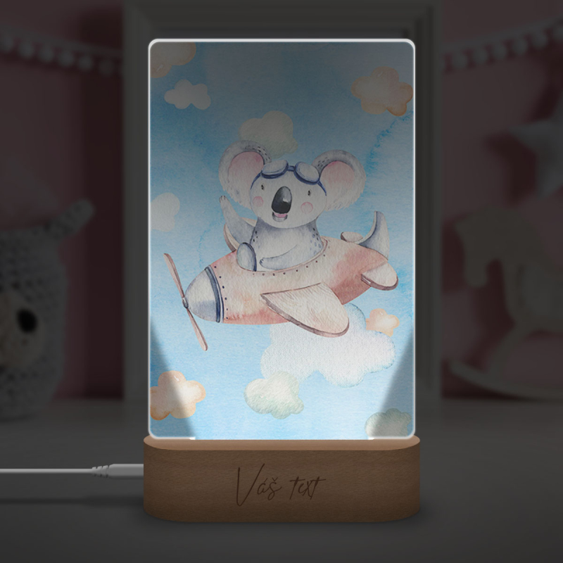 Dětská lampička Koala a letadélko
