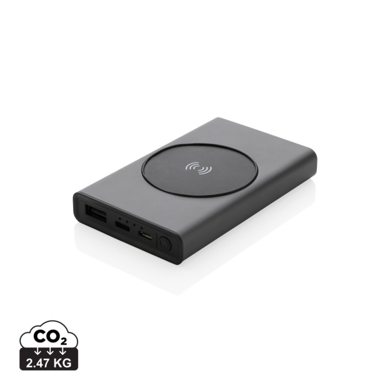 Powerbanka Terra 5 000mAh s 5W Qi z RCS rec. hliníku a ABS