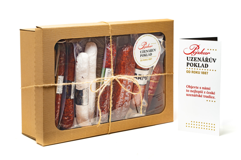 UZENPOKLAD dárkový balíček výběrových uzenin