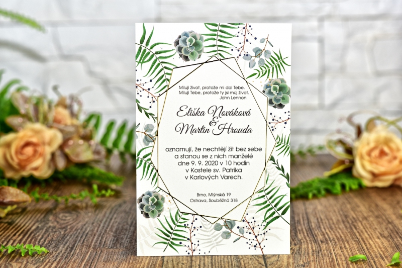 Svatební oznámení FO1205