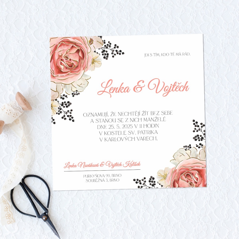 Svatební oznámení FO1231