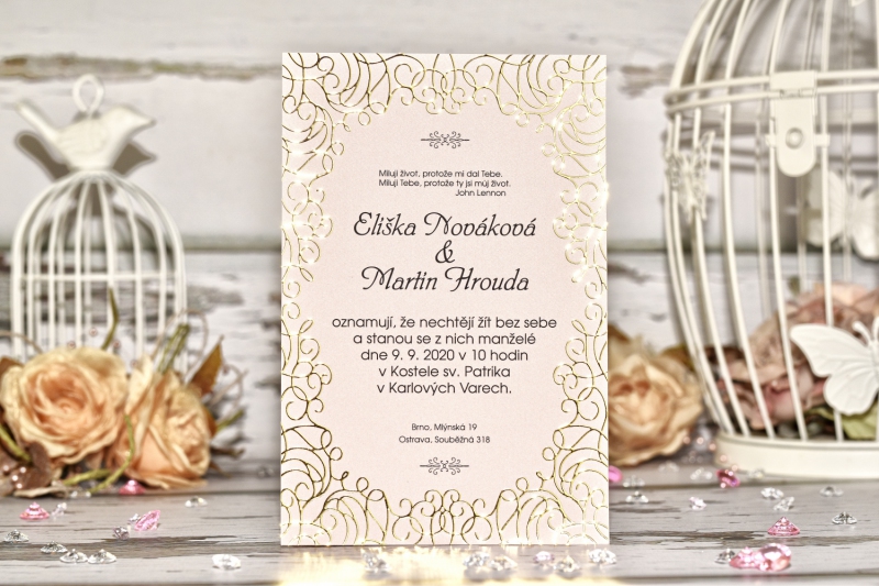 Svatební oznámení FO1291