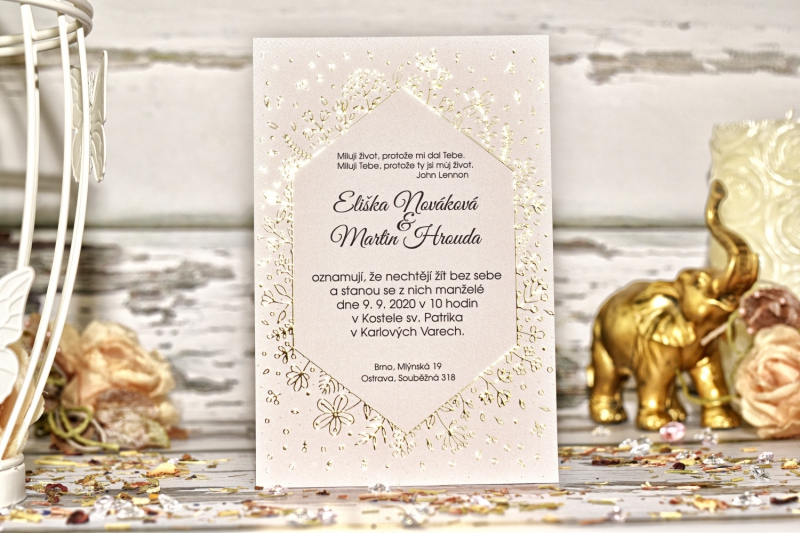 Svatební oznámení FO1292