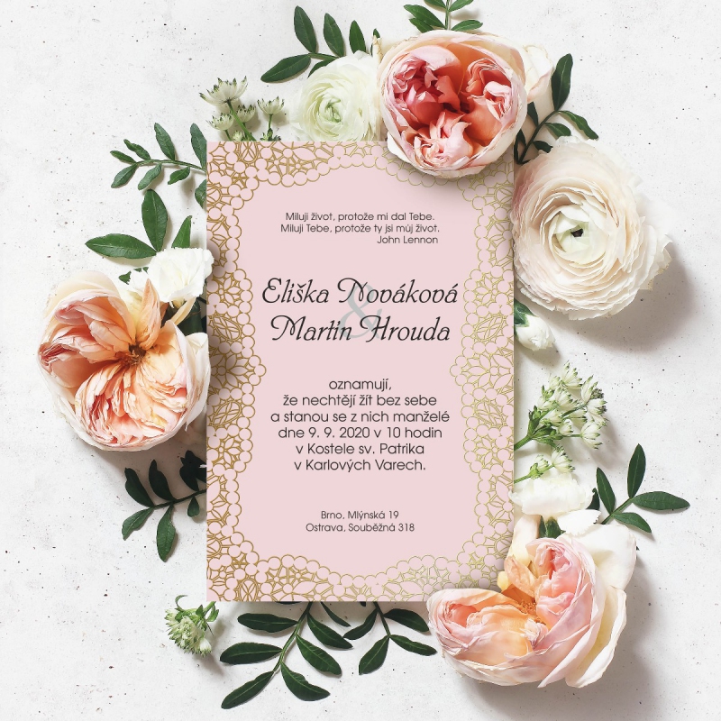 Svatební oznámení FO1106