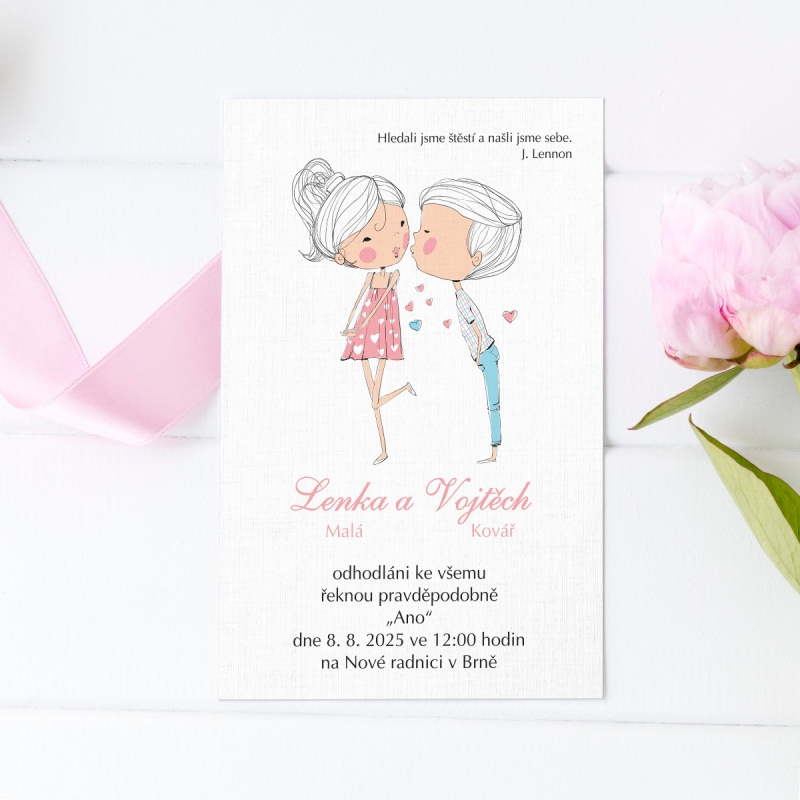 Svatební oznámení KL1701