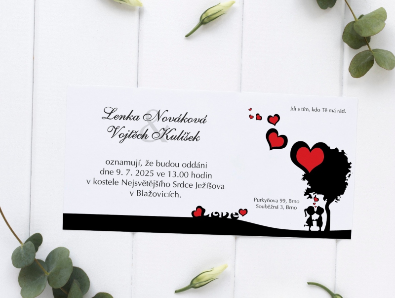 Svatební oznámení KL1712