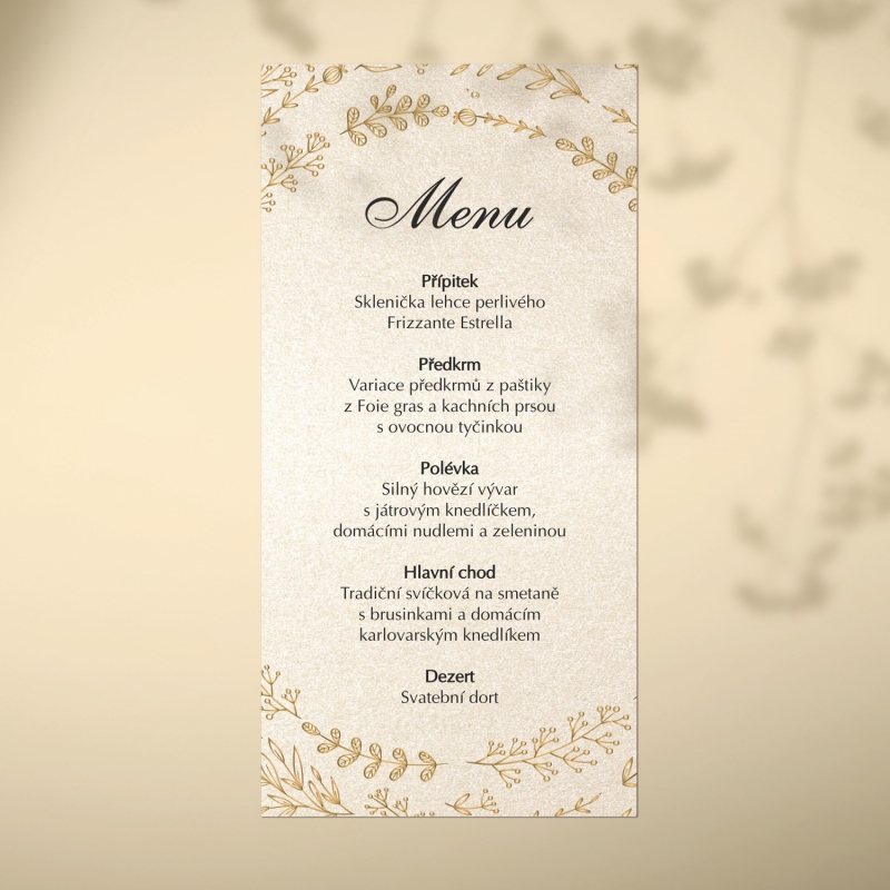 Svatební menu KL1804m