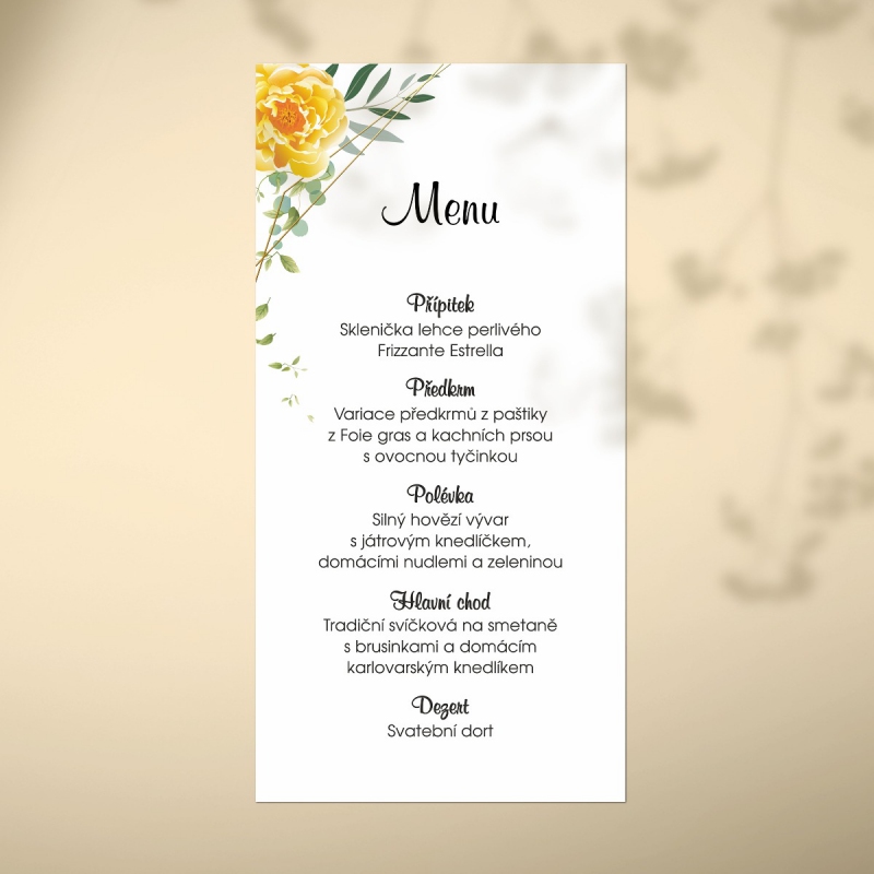 Svatební menu FO1307m