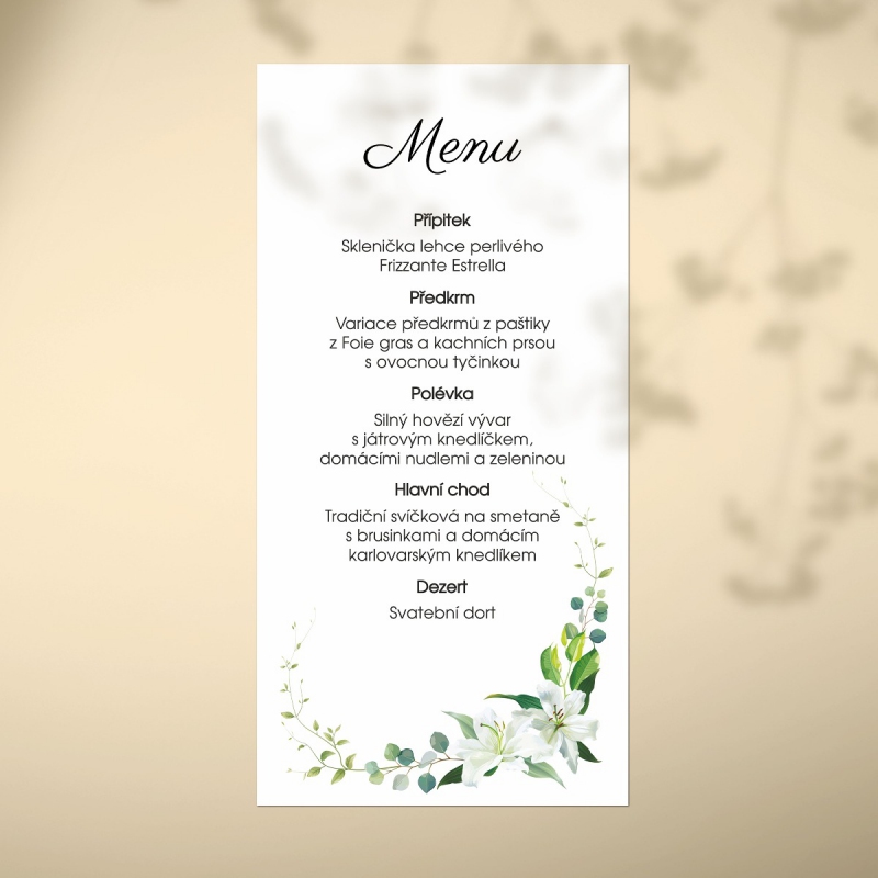 Svatební menu FO1331m