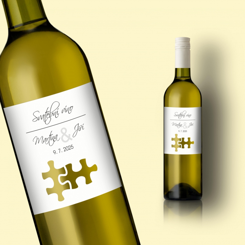 Svatební etiketa na víno L2198v